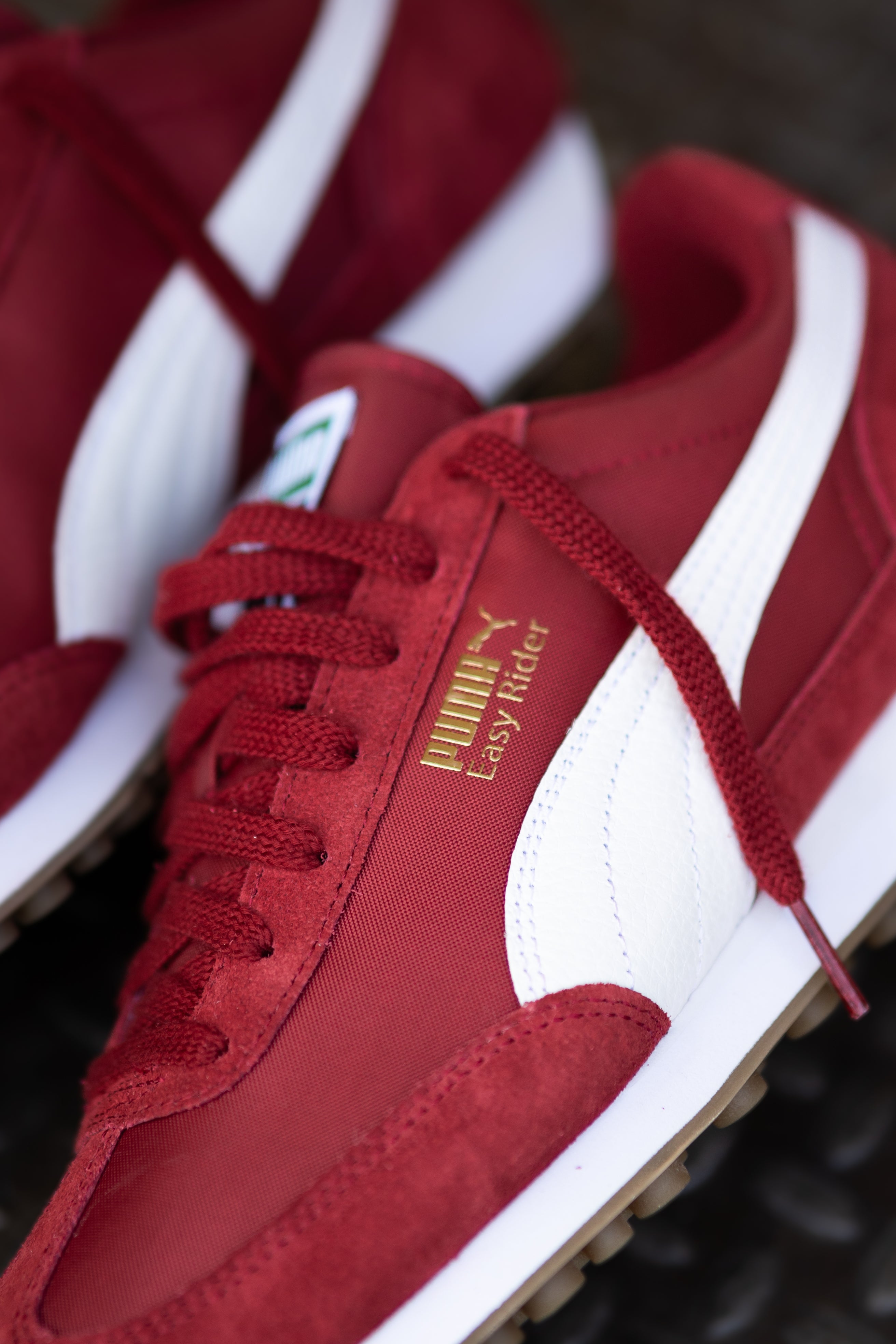 Mens Puma Easy Rider Vintage (Intense Red/Puma White) - Puma