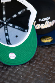 New Era Florida Marlins Green UV (Black/Navy) 59Fifty Fitted
