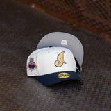 New Era Cleveland Indians 10th Anniversary Jacobs Field Grey UV (Off White/Navy) 59Fifty Fitted (Copy) - New Era