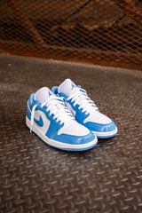 Mens Air Jordan 1 Low SE (White/Legend Blue)