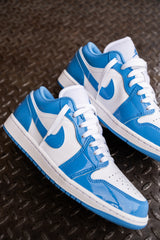 Mens Air Jordan 1 Low SE (White/Legend Blue)