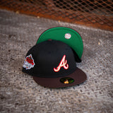 New Era Atlanta Braves 1999 WS Green UV (Black/Burnt wood) 59Fifty Fitted