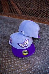 New Era Anaheim Angels 50th Anniversary Grey UV (Lavender/Purple) 59Fifty Fitted