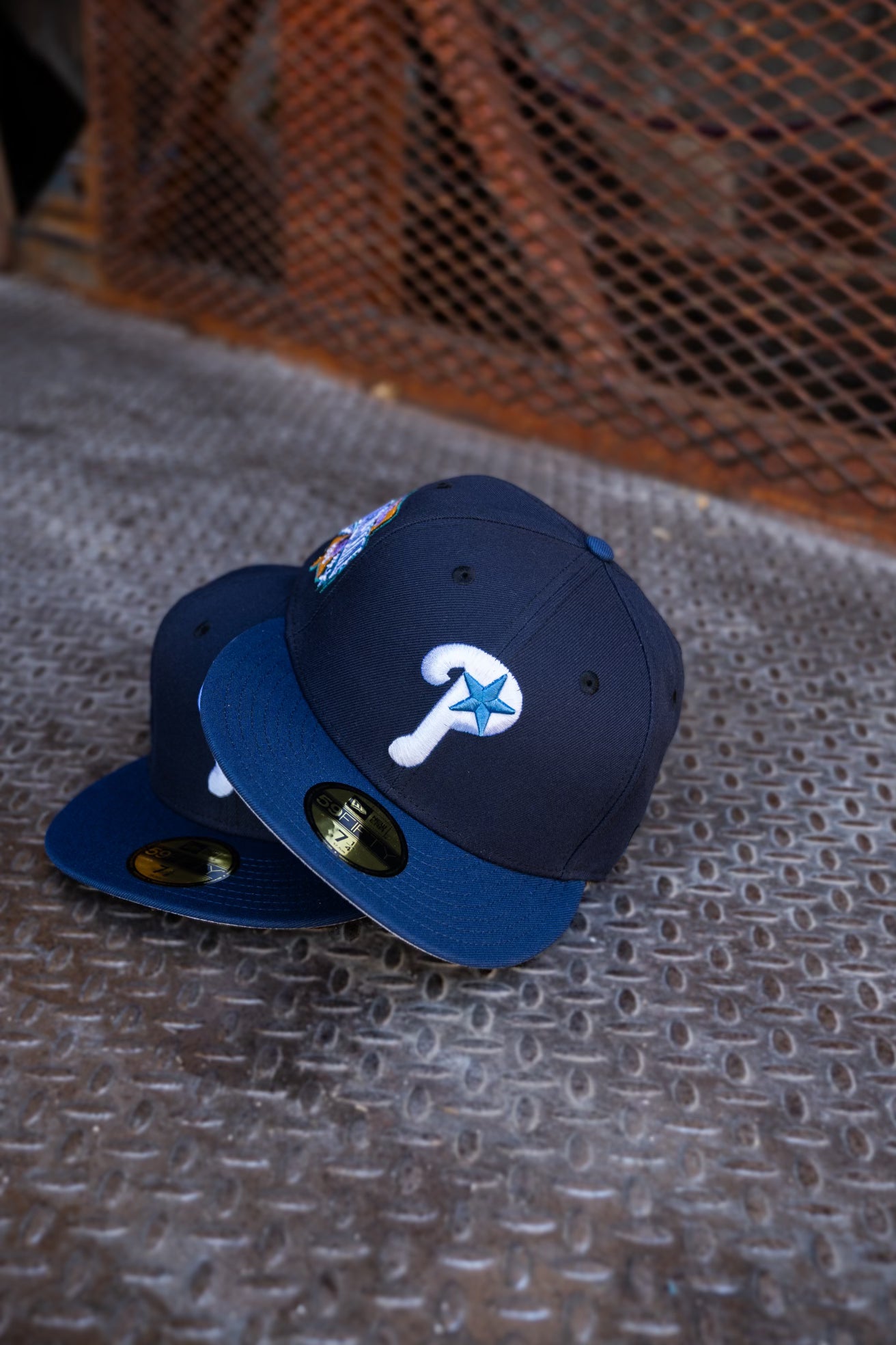 New Era Philadelphia Phillies 1996 All-Star Game Grey UV (Navy/Oceanside) 59Fifty Fitted