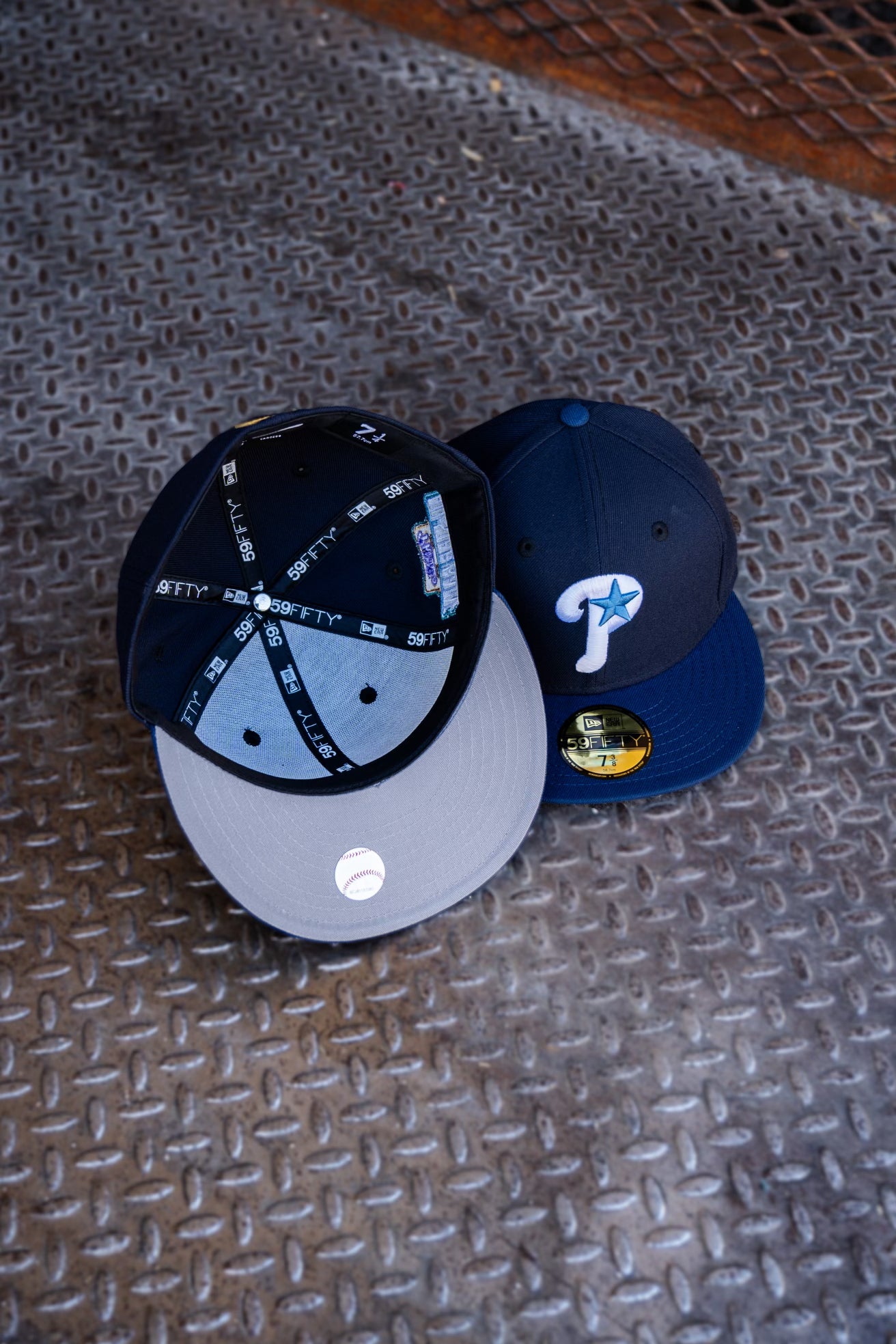 New Era Philadelphia Phillies 1996 All-Star Game Grey UV (Navy/Oceanside) 59Fifty Fitted