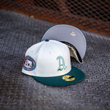 New Era Philadelphia Athletics 1911 World Series Grey UV (Off White/Dk Green) 59Fifty Fitted