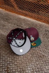 New Era Los Angeles Dodgers 40th Anniversary Grey UV (Maroon/Dk Green) 59Fifty Fitted