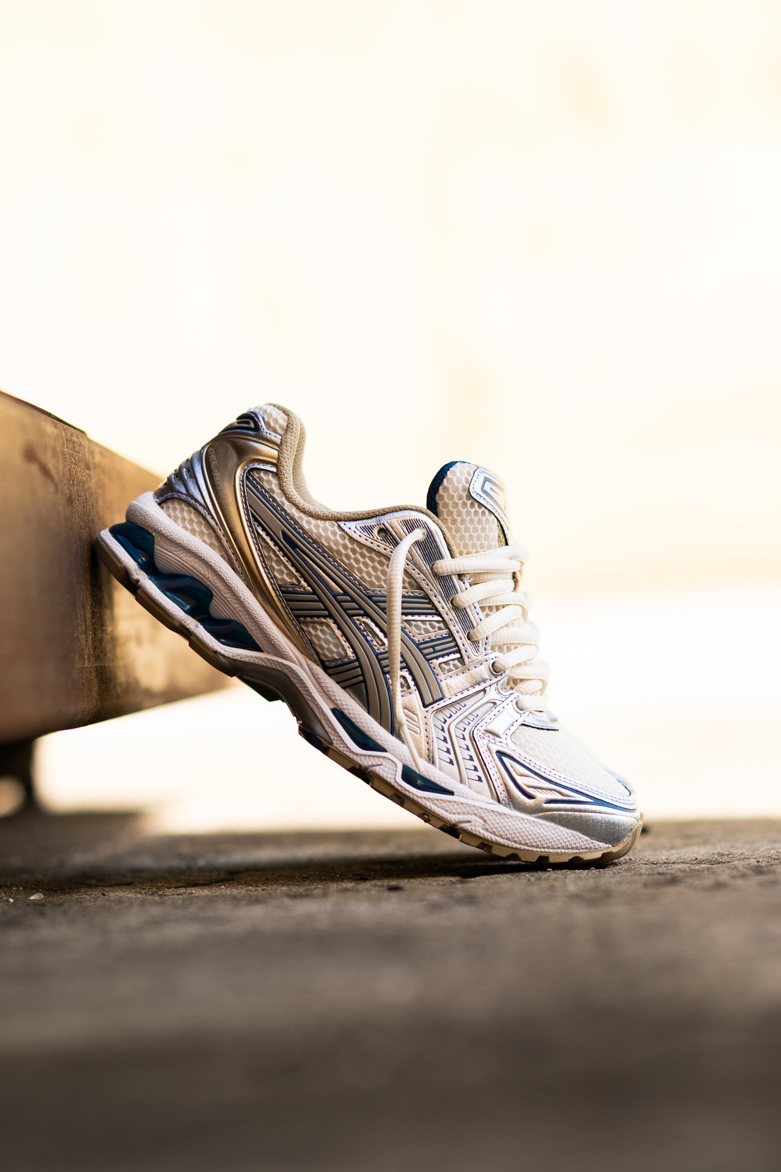 Mens Asics Gel-Kayano 14 (Cream/Pure Silver)