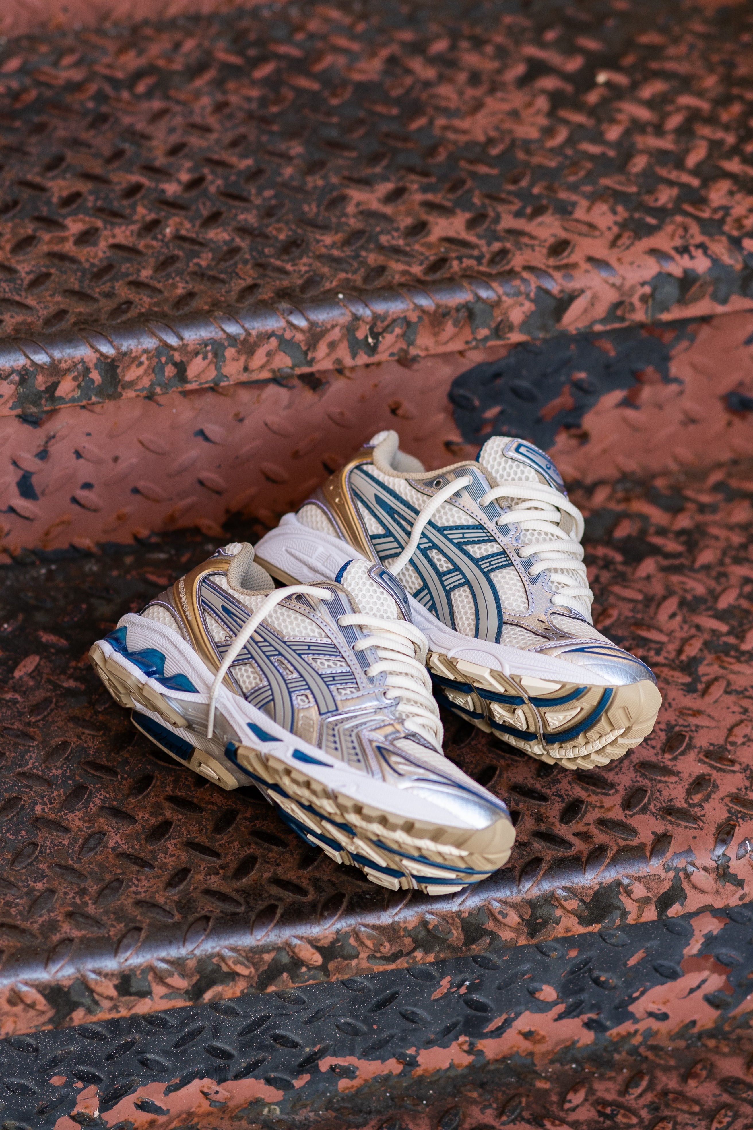 Mens Asics Gel-Kayano 14 (Cream/Pure Silver)