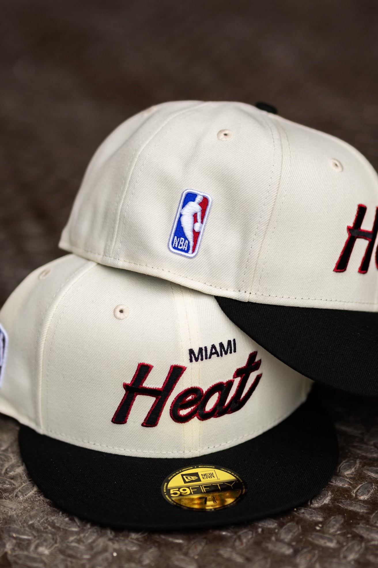 New Era Miami Heat Grey UV (Off White/Black) 59Fifty Fitted