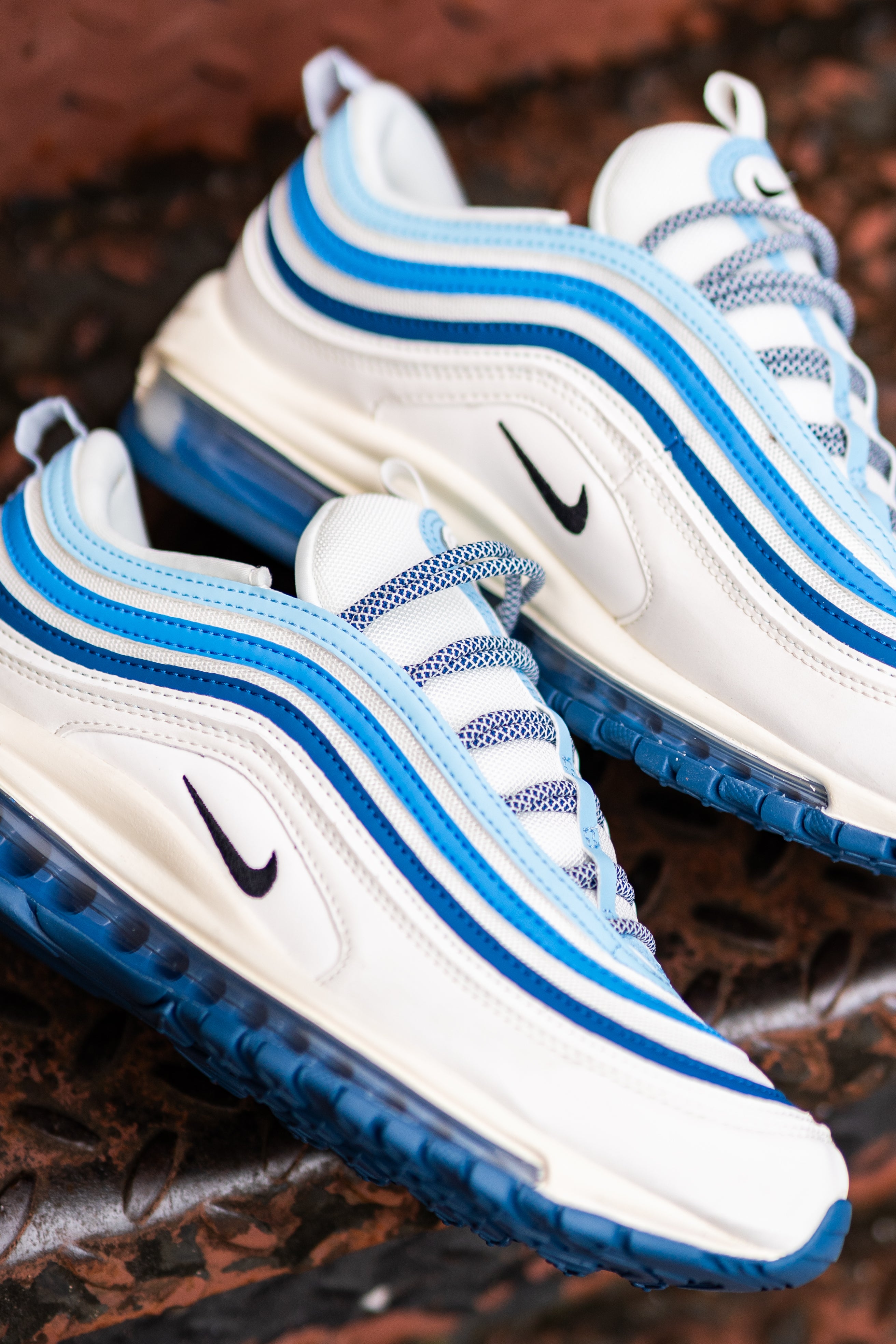 Mens Nike Air Max 97 (Summit White/Black-Court Blue)