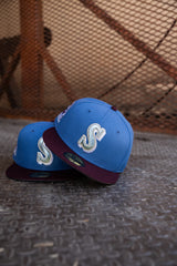 New Era Seattle Mariners 30th Anniversary Grey UV (Indigo/Maroon) 59Fifty Fitted