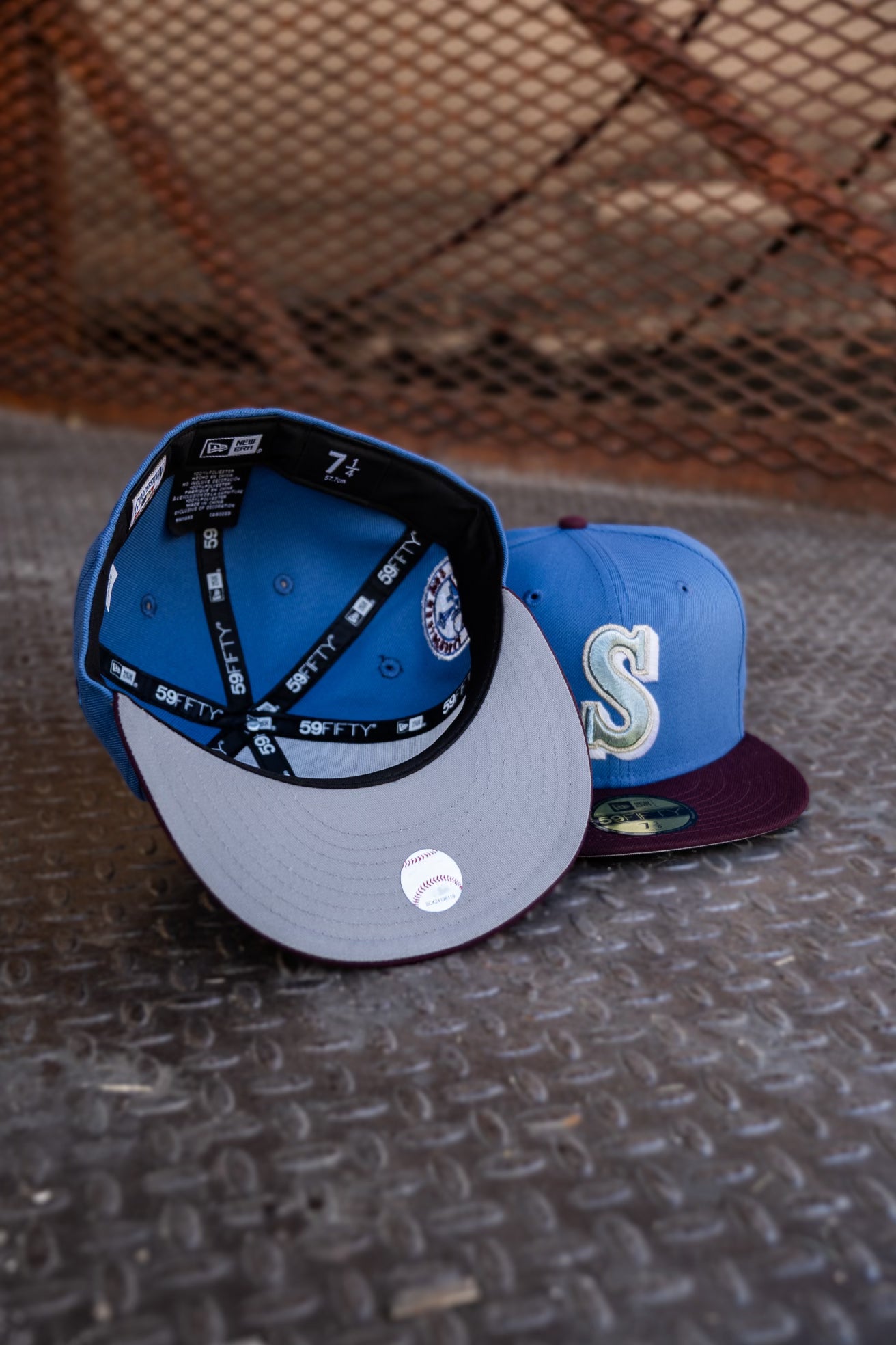 New Era Seattle Mariners 30th Anniversary Grey UV (Indigo/Maroon) 59Fifty Fitted