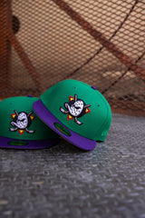 New Era Anaheim Ducks Grey UV (Kelly Green/Purple) 59Fifty Fitted