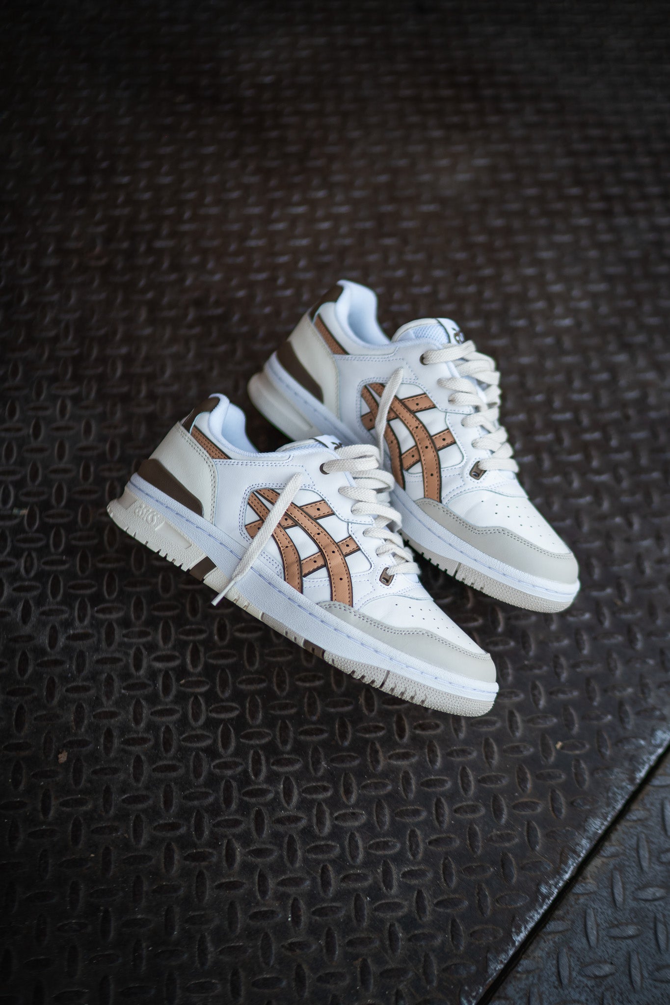 Mens Asics EX89 (White/Honey Beige) - Asics