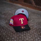 New Era Texas Rangers Final Season 9FORTY A-Frame Snapback (Burgundy/Black) - New Era