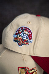 New Era Houston Astros 45th Anniversary 9FORTY A-Frame Snapback (Vegas Gold/Brick Red) - New Era