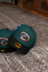 New Era Arizona Diamondbacks 1998 Inaugural Season Pink UV (Dark Green/Black) 59Fifty Fitted