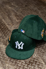 New Era New York Yankees 1932 World Series Pink UV 59Fifty Fitted (Green Corduroy)