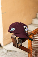 New Era Anaheim Ducks Green UV 59Fifty Fitted (Maroon)