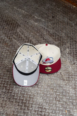 New Era Colorado Avalanche 20th Anniversary Grey UV 59Fifty Fitted (Off White/Cardinal)