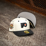 New Era Philadelphia Flyers 50th Anniversary Grey UV 59Fifty Fitted (Off White/Heather Black)