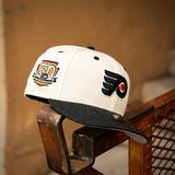 New Era Philadelphia Flyers 50th Anniversary Grey UV 59Fifty Fitted (Off White/Heather Black)