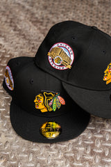 New Era Chicago Blackhawks Chicago Stadium Pink UV 59Fifty Fitted (Black)