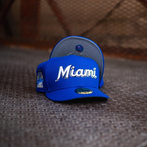 New Era Miami Marlins 25th Anniversary Grey UV (Royal Blue) - New Era