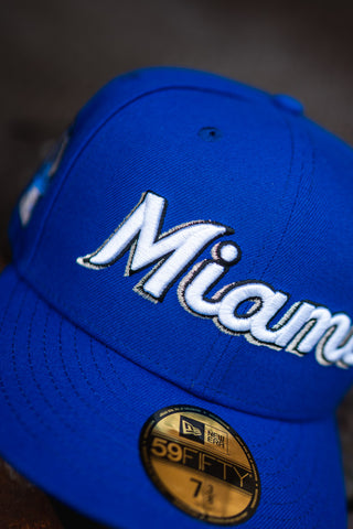 New Era Miami Marlins 25th Anniversary Grey UV (Royal Blue) - New Era