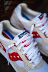 Mens Saucony Shadow 5000 (White/Red) - Saucony