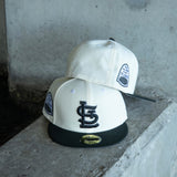 New Era St. Louis Cardinals 1966 All-Star Game Grey UV 59Fifty Fitted (Off White/Black) - New Era