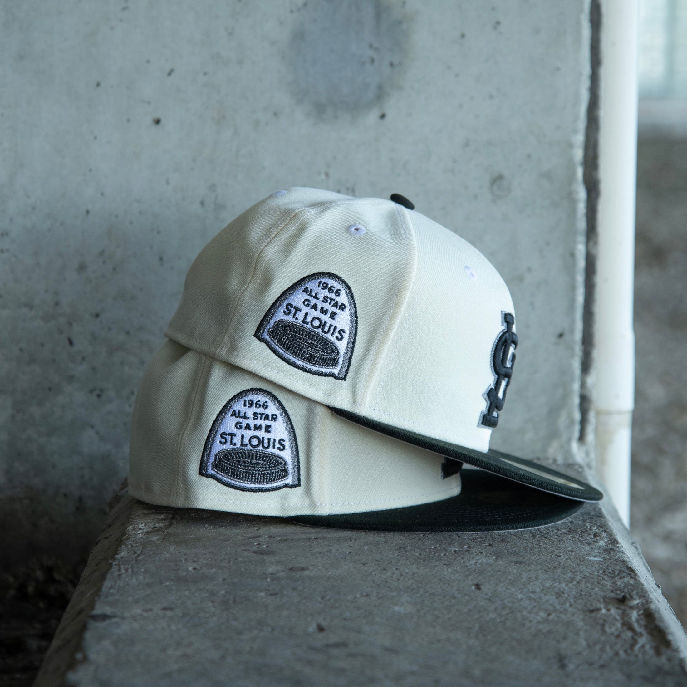 New Era St. Louis Cardinals 1966 All-Star Game Grey UV 59Fifty Fitted (Off White/Black) - New Era