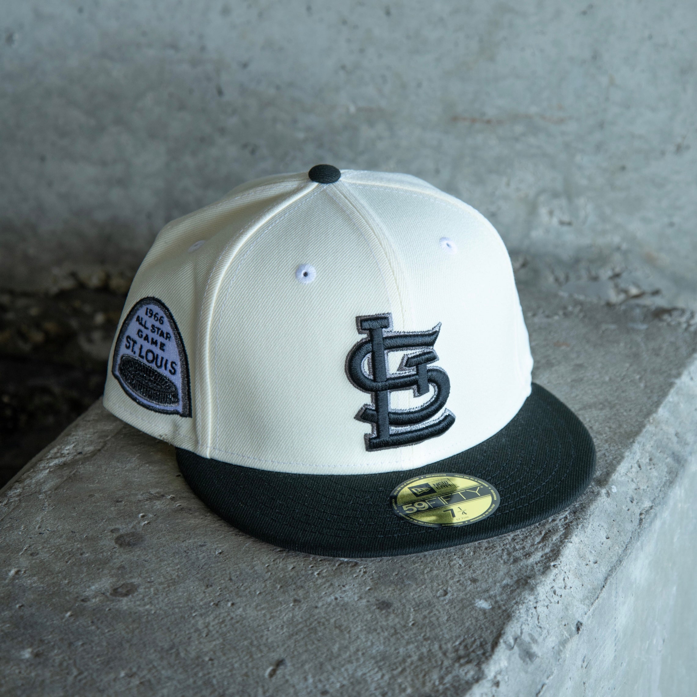 New Era St. Louis Cardinals 1966 All-Star Game Grey UV 59Fifty Fitted (Off White/Black) - New Era