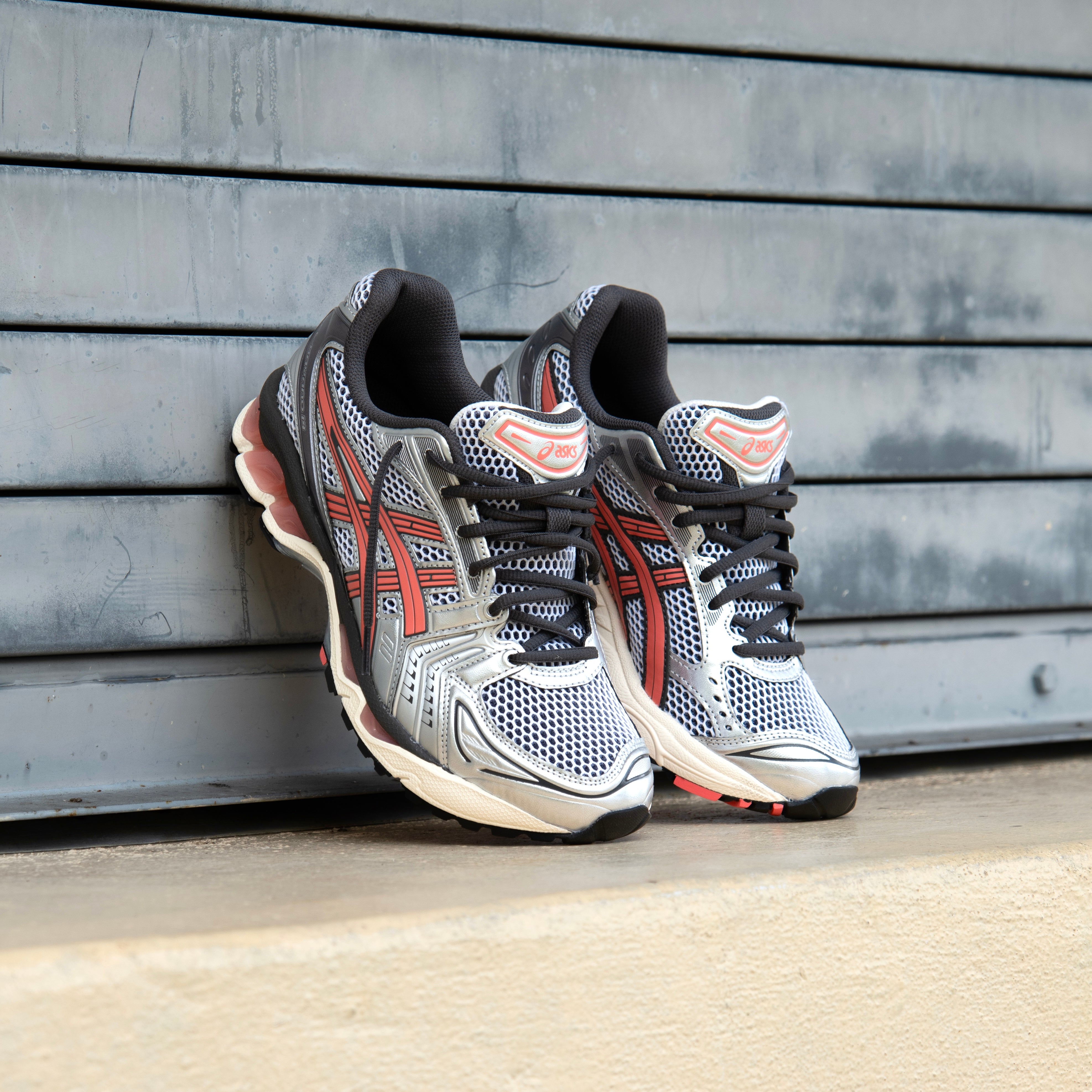 Mens Asics Gel-Kayano 14 (White/Papaya) - Asics