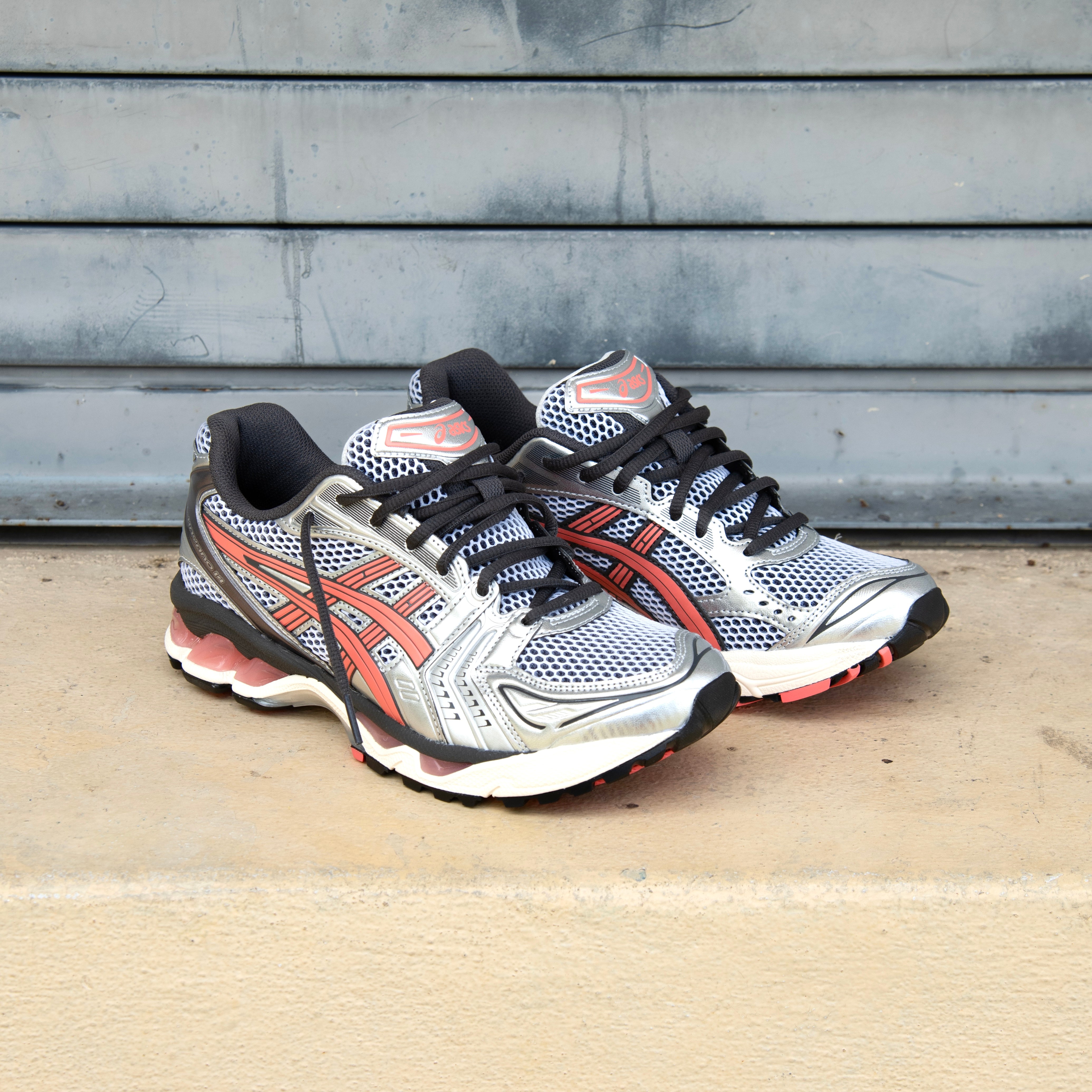 Mens Asics Gel-Kayano 14 (White/Papaya) - Asics