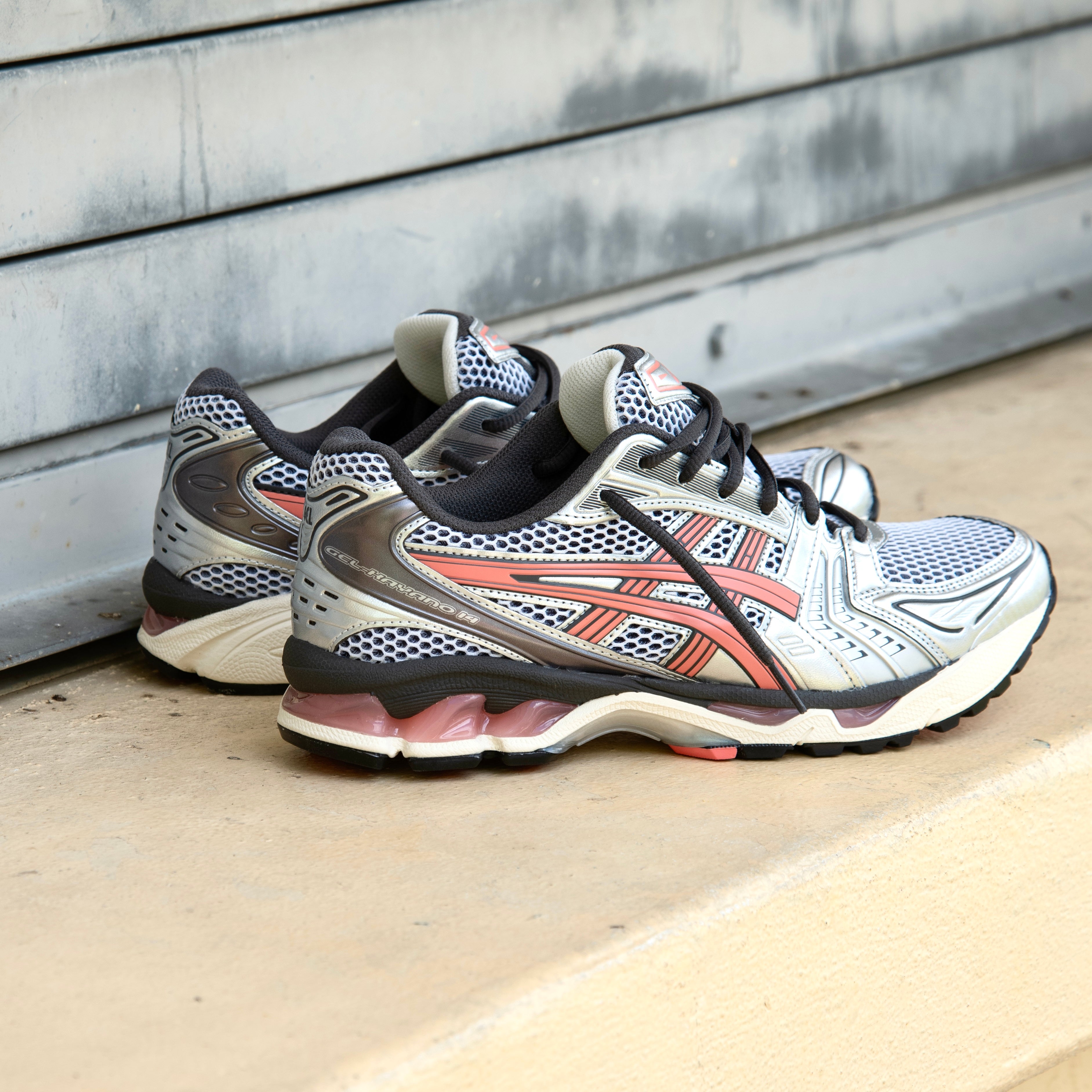Mens Asics Gel-Kayano 14 (White/Papaya) - Asics