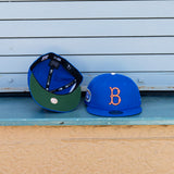 New Era Brooklyn Dodgers 1955 World Championship Side Patch Fitted (Royal) - New Era