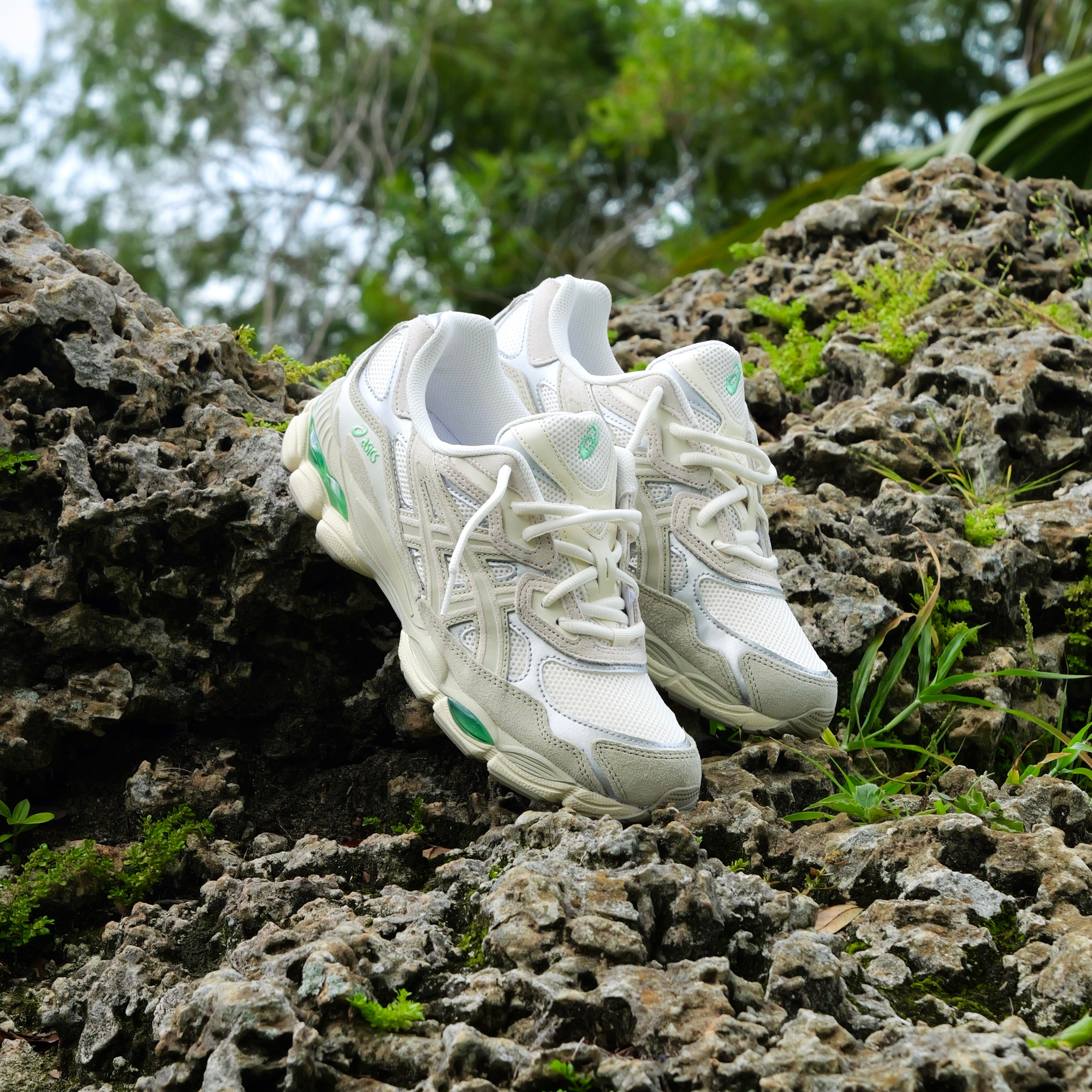 Mens Asics Gel-NYC (Cream/Fossil)