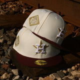 New Era Houston Astros World Series Side Patch Fitted (Off White)