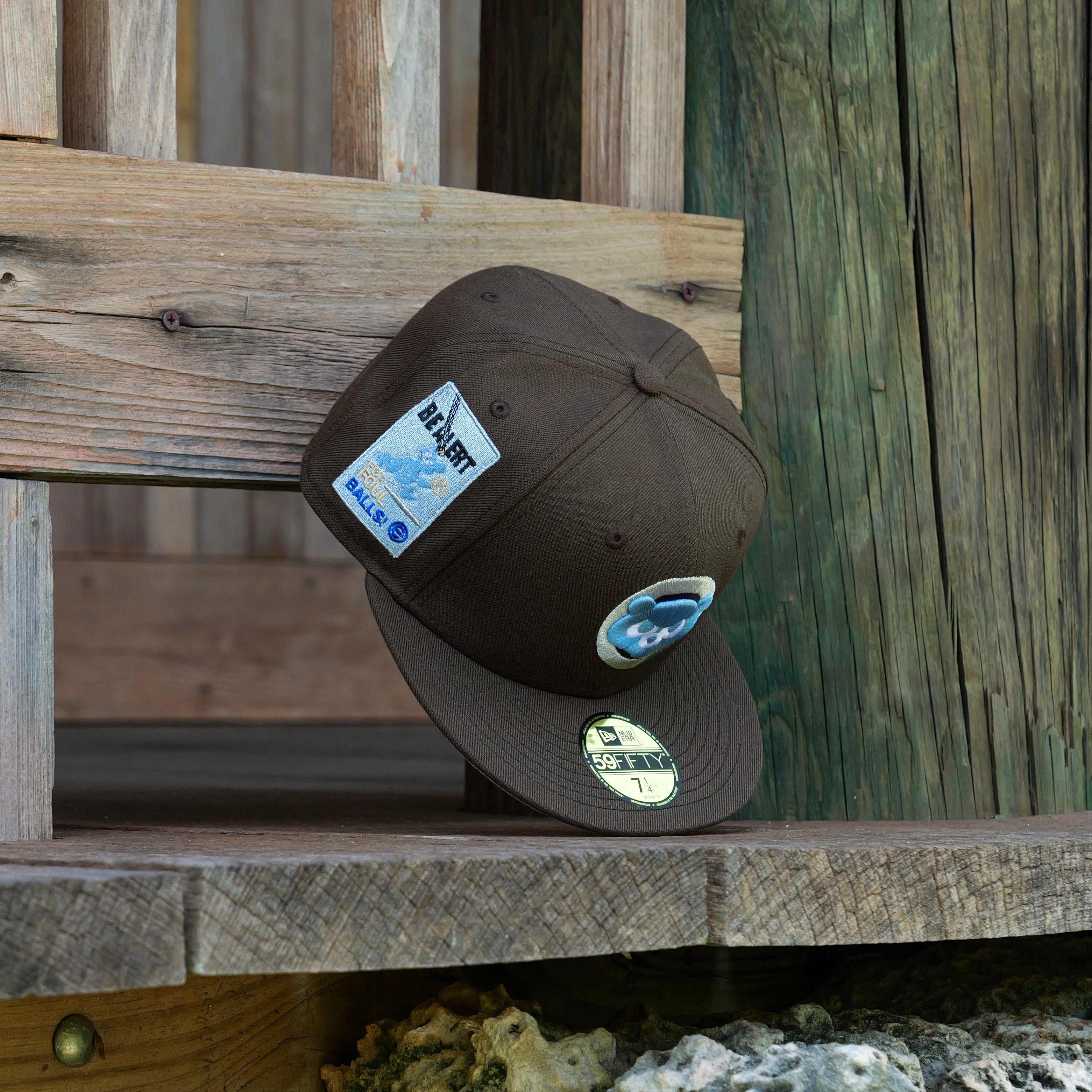 New Era Chicago Cubs Be Alert For Foul Balls Side Patch Fitted - New Era