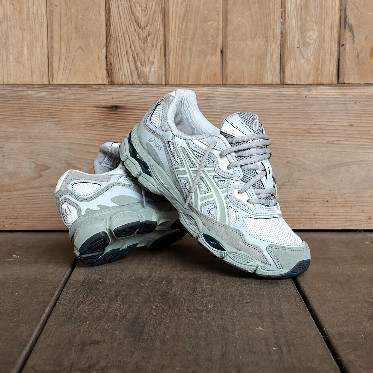 Mens Asics Gel-NYC (Cream/Light Sage)