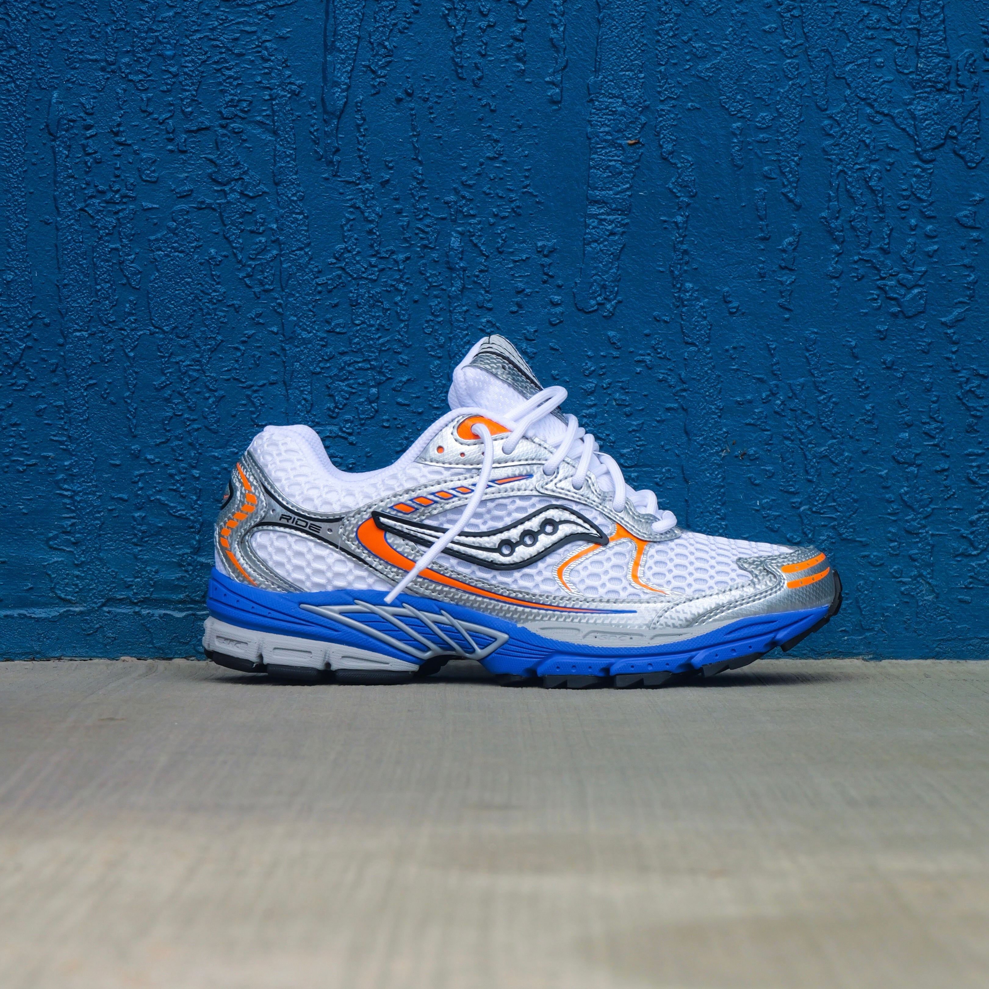 Mens Saucony Progrid Ride 1 (White/Tumeric)