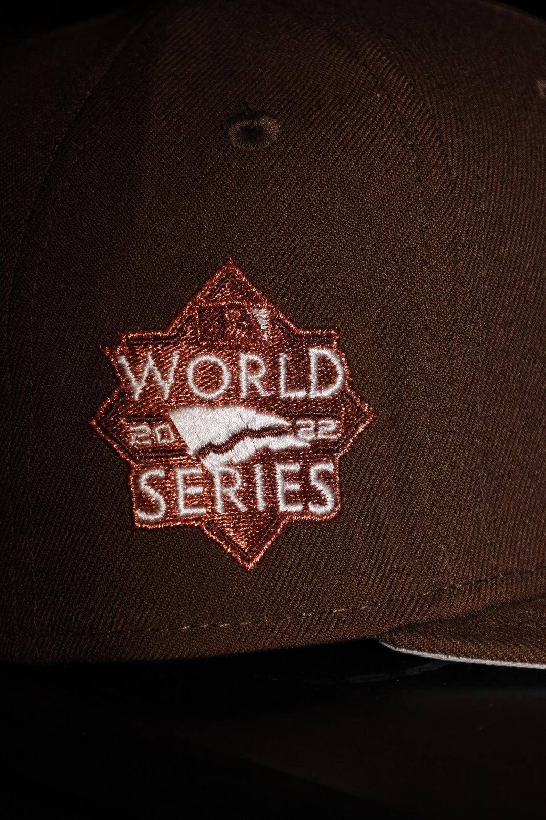 New Era Houston Astros 2022 World Series Side Patch Fitted (Walnut)