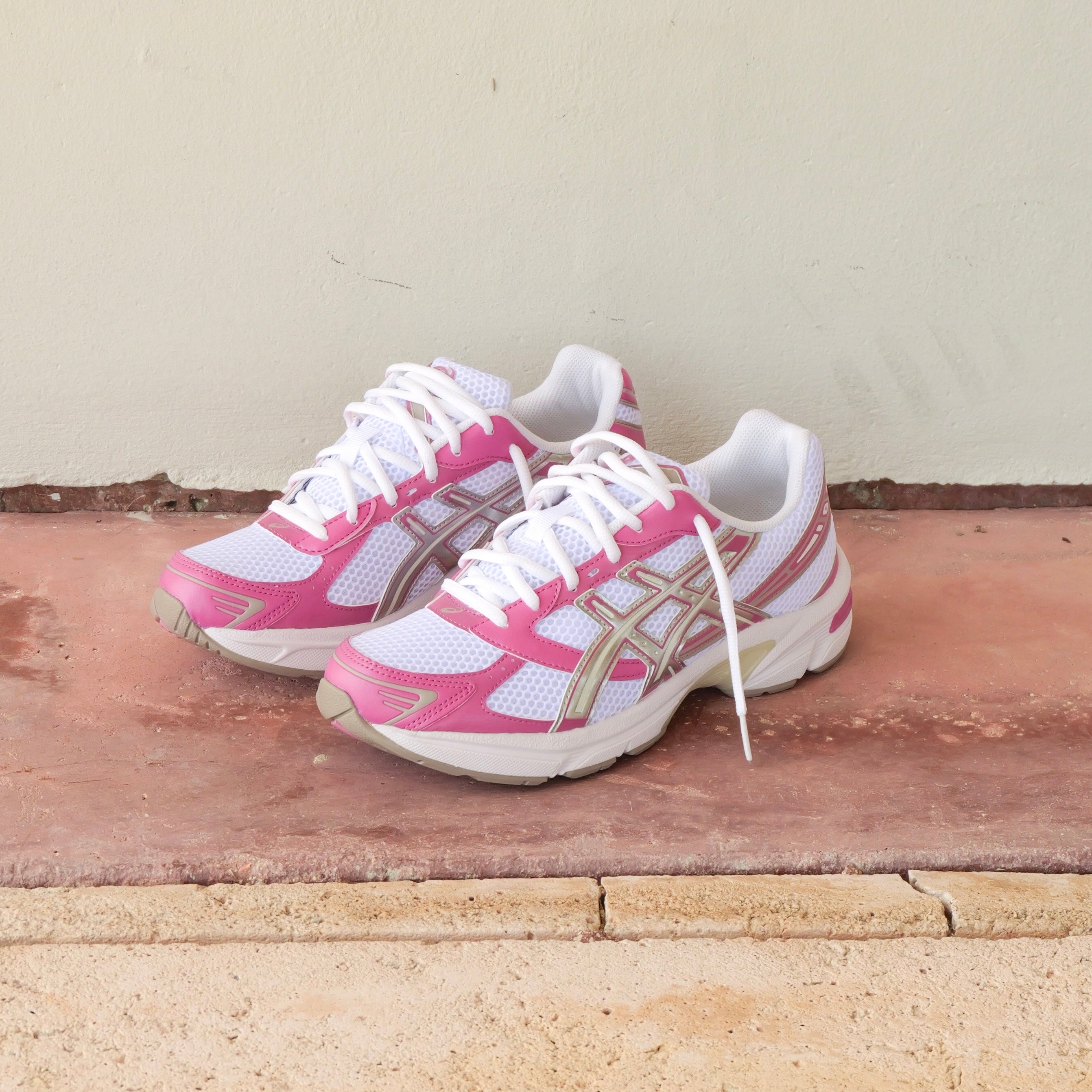 Mens Asics Gel-1130 (White/Old Rose)