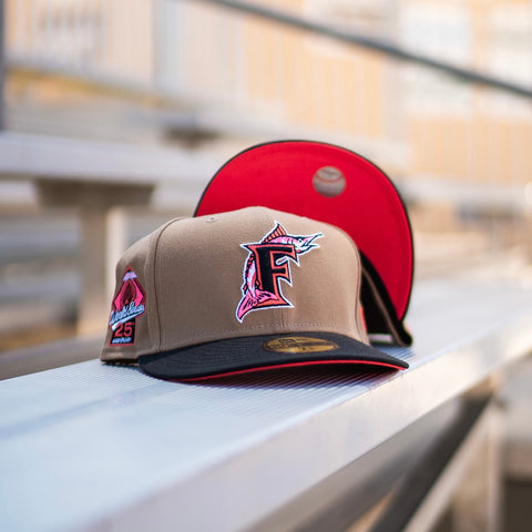 New Era Florida Marlins 25th Anniversary Hot Lava UV (Khaki/Black) - New Era