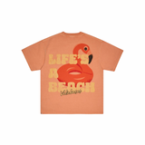 Valabasas “Life is a Beach” Tee (Peach) - VALABASAS