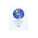 Memory Lane Inside The World Sleeveless Tee (White)