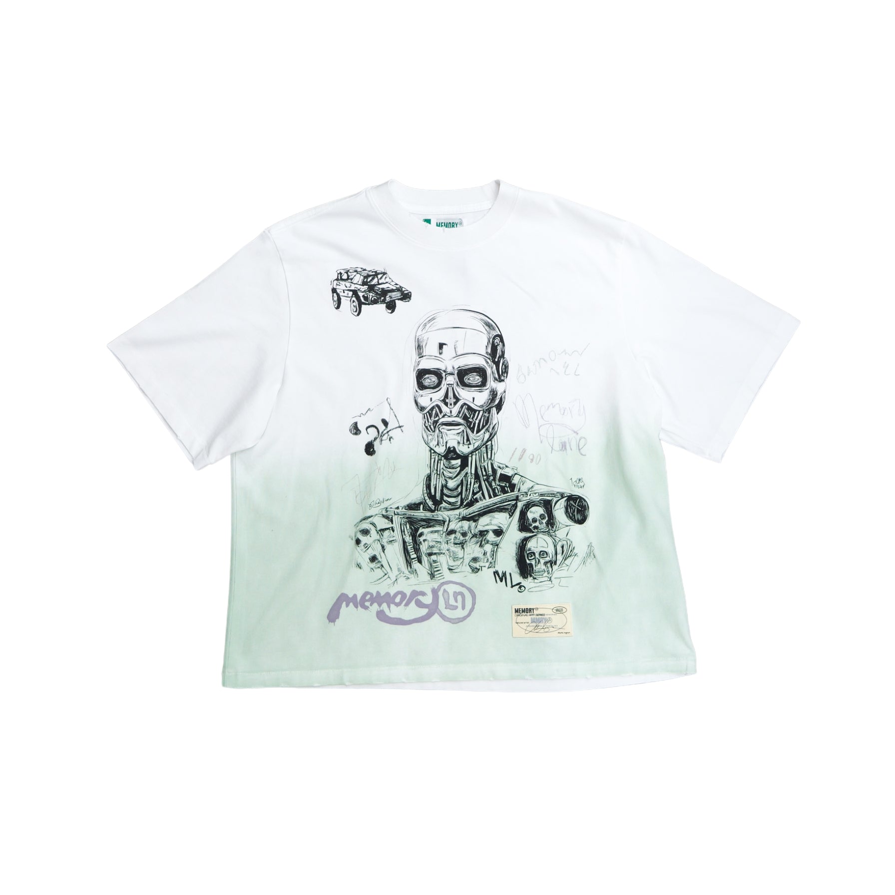 Memory Lane Aliuhs Ingrum Part 2 Crop Tee (Off White)