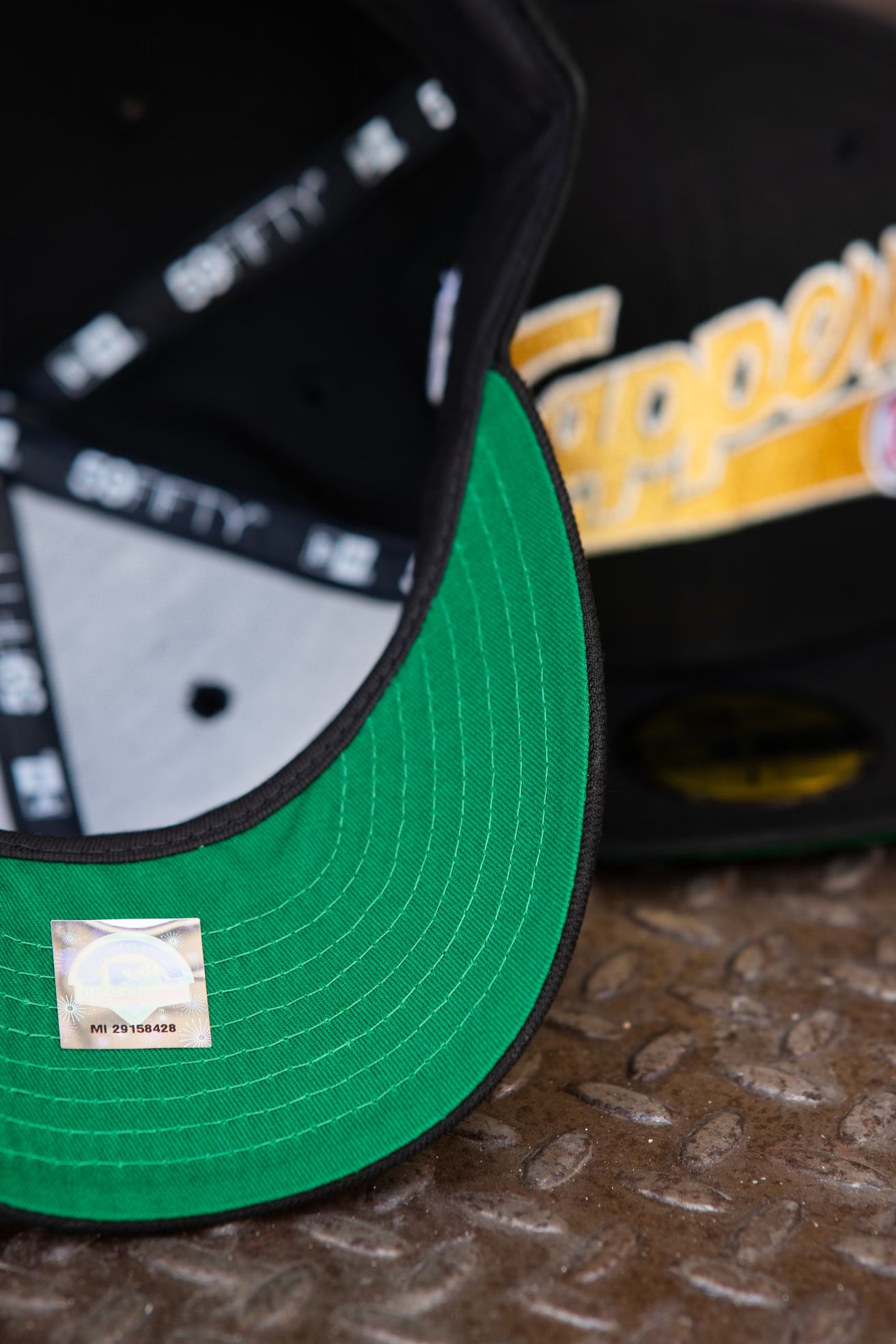 New Era Edmonton Trappers Green UV (Black) 59Fifty Fitted